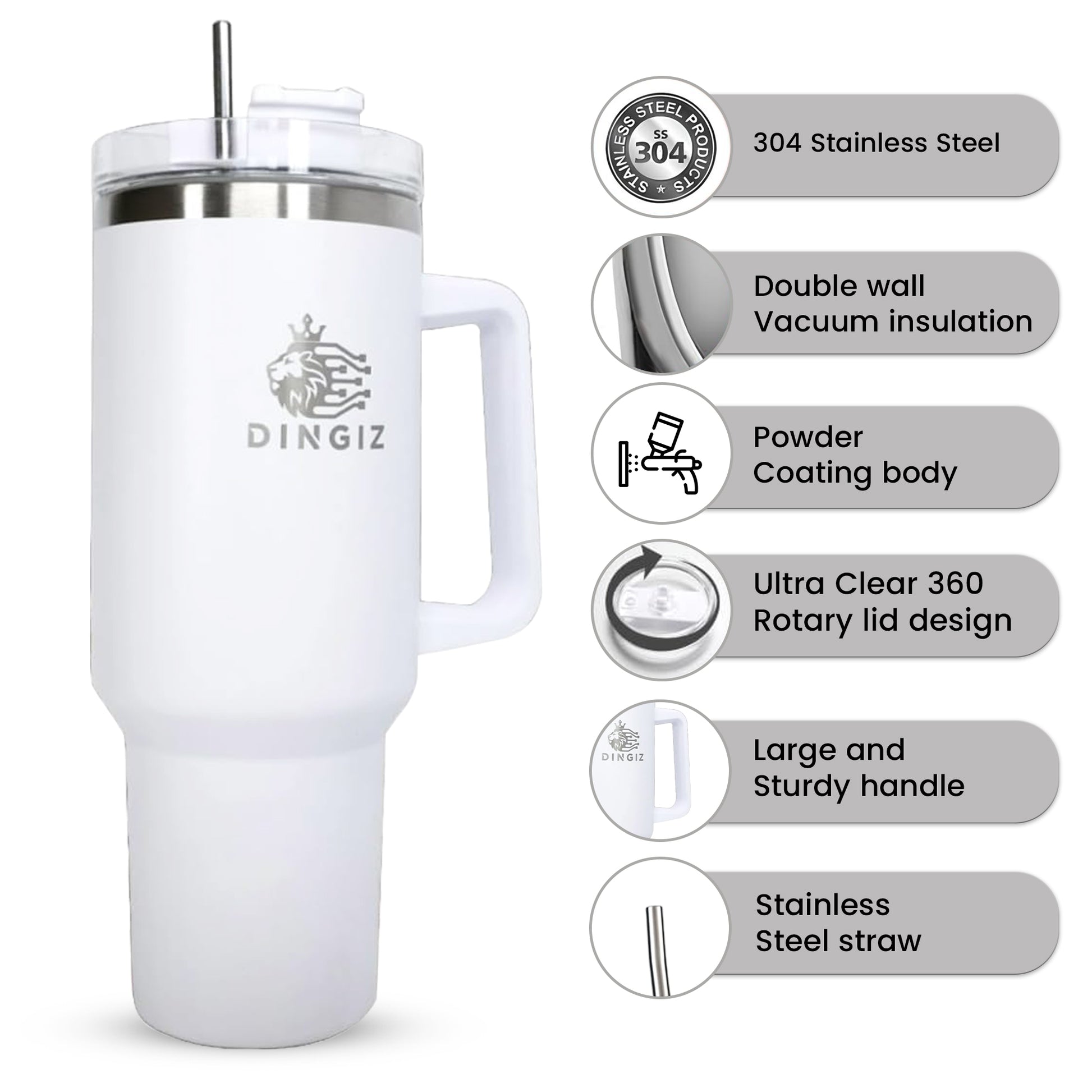 Dingiz Flow Tumbler 1180 - 40 Oz Tumblers