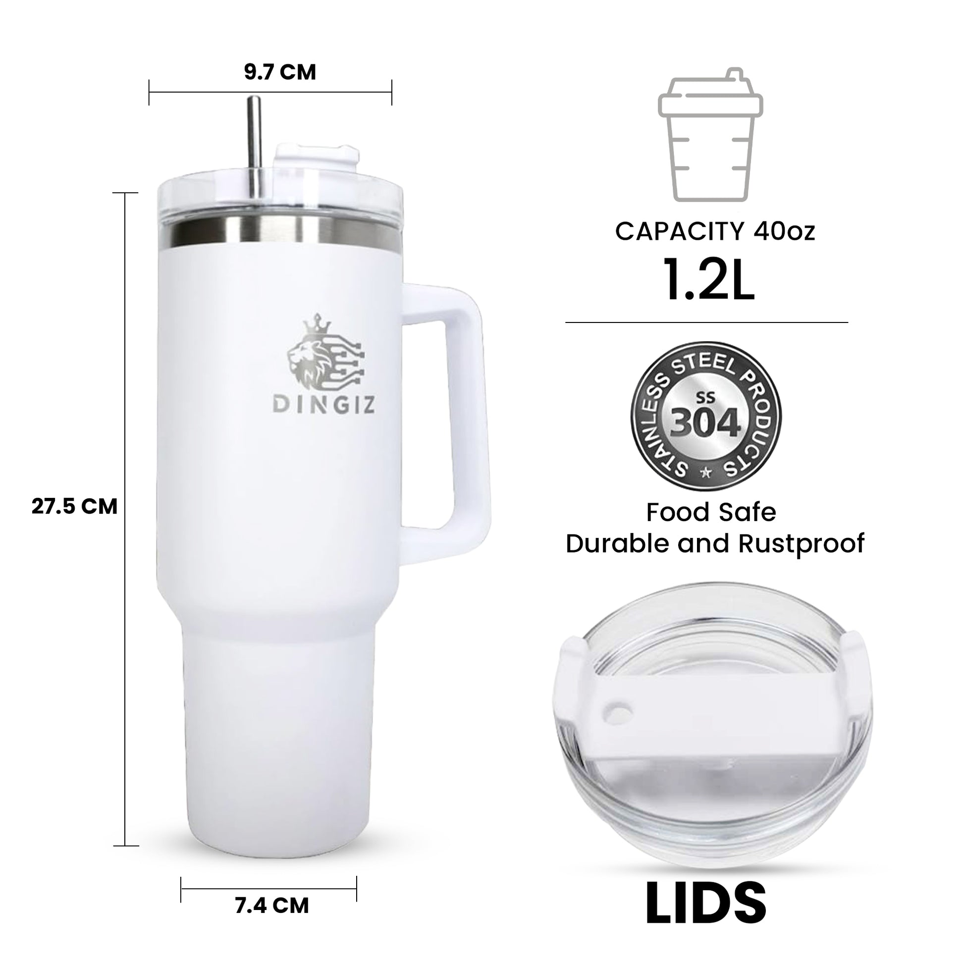 Dingiz Flow Tumbler 1180 - 40 Oz Tumblers