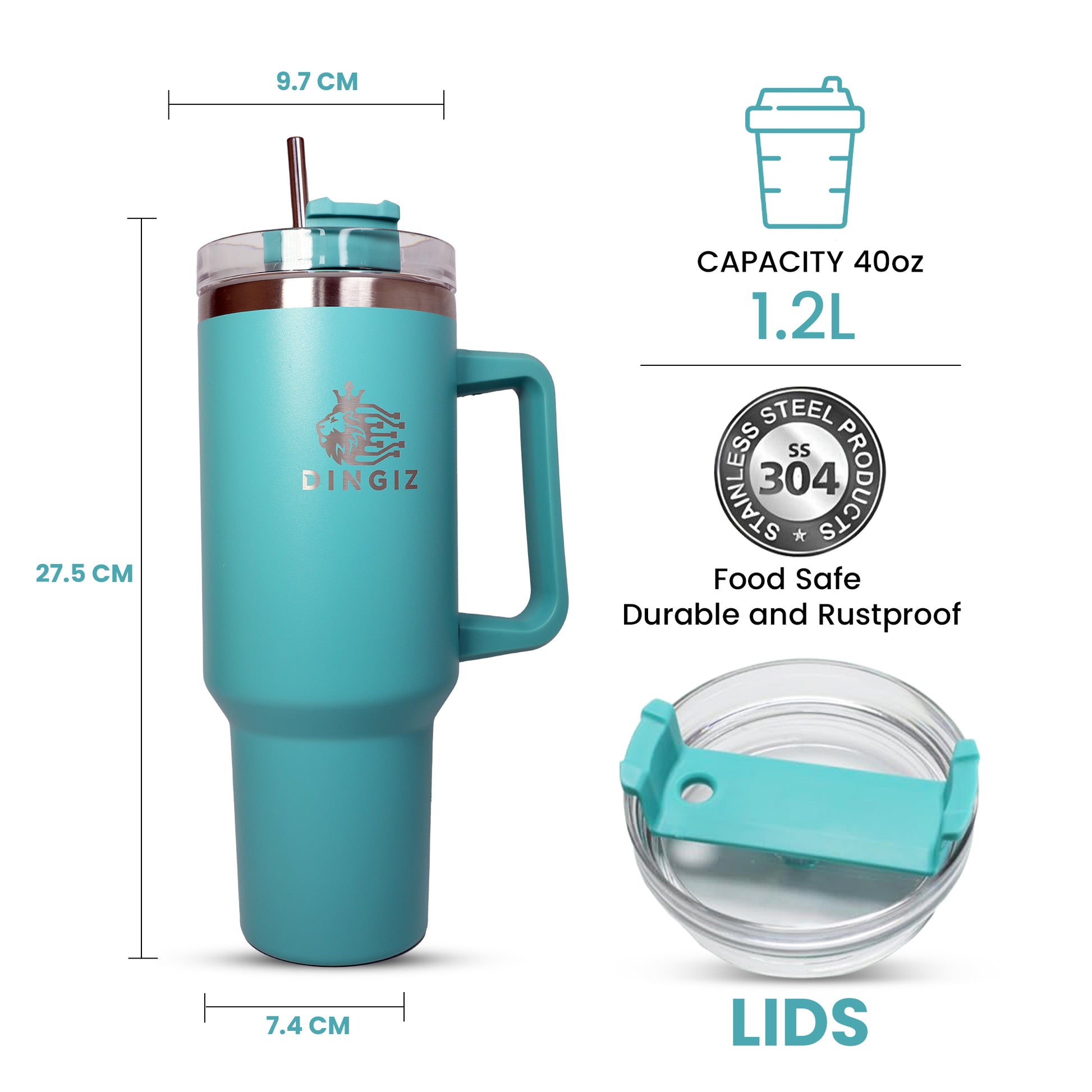 Dingiz Flow Tumbler 1180 - 40 Oz Tumblers