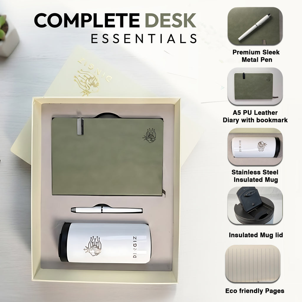 Premium Journal Gift Set With Coffee Mug and Pen