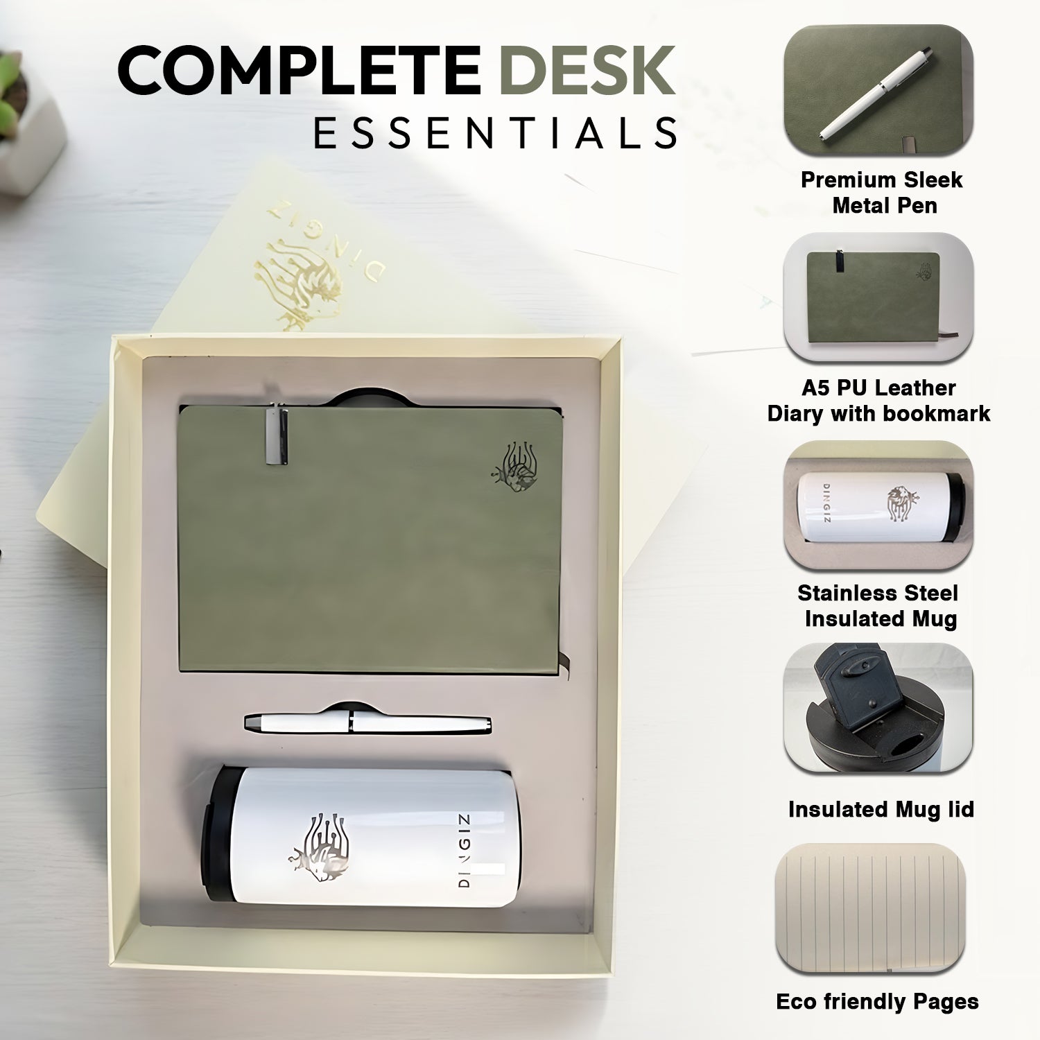 Premium Journal Gift Set With Coffee Mug and Pen