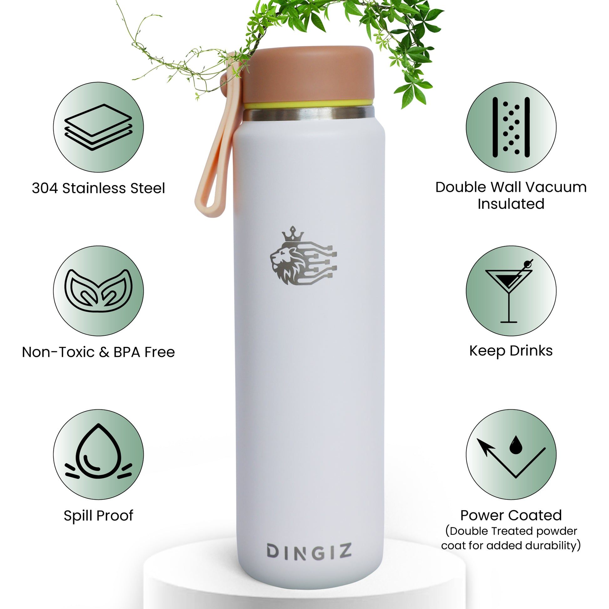 Dingiz Mini Flow 265 - 9 Oz Stainless Steel Bottle