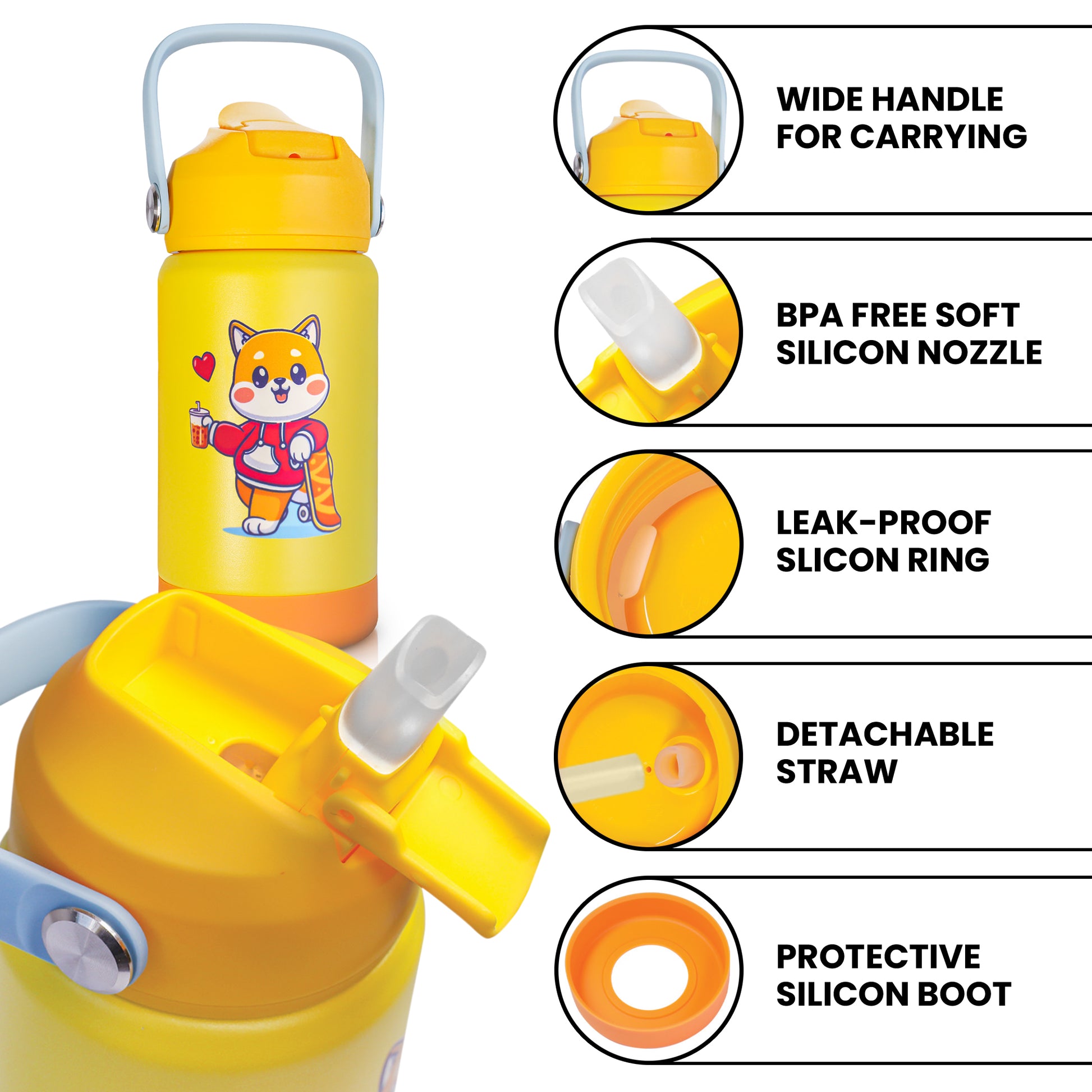 Dingiz Junior Flow 350 - 12 Oz Stainless Steel Bottle