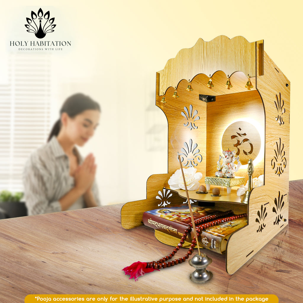 Wooden Pooja Temple for Home/Office